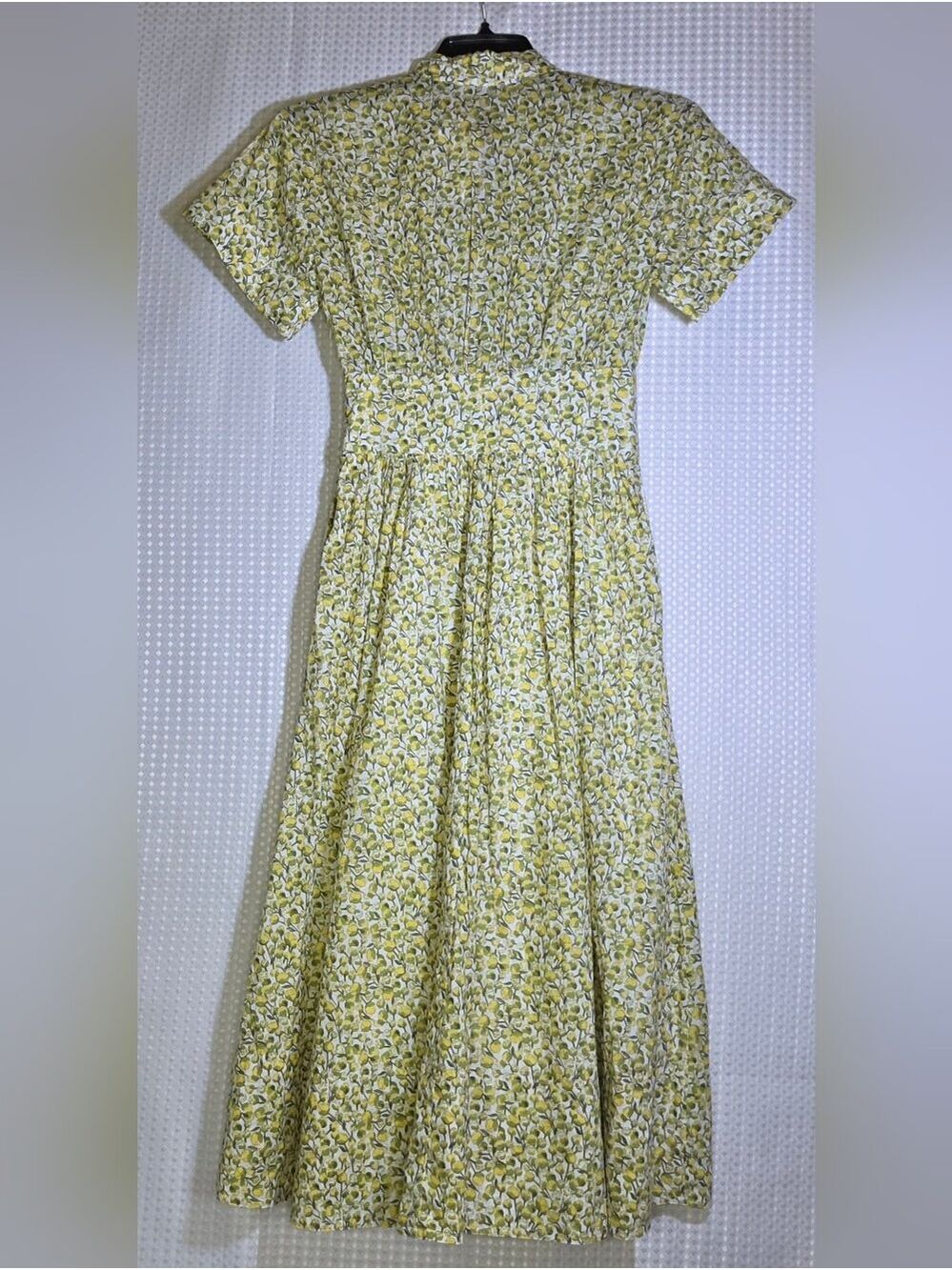 NWT J.Crew x Liberty Fabrics Fitted Waist Midi Shirtdress Eliza's Yellow BY790 - Picture 8 of 15